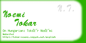 noemi tokar business card